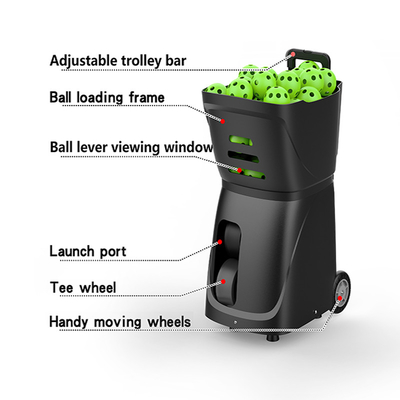 2025 Nieuwe professionele tennis- en padelbalmachine Outdoor APP Control Padel tennisbal Launch training schietmachine