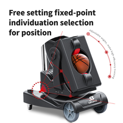 SIBOASI K2 Multiple Angle Trainer Smart APP &amp; Remote Control Automatische Basketball Shooting Werpmachine Professionele opleiding