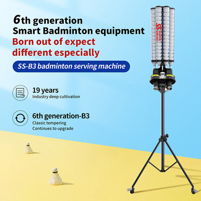 2025 SIBOASI B3 Badminton Shuttlecock Feeder Machine Smart Badminton Shooting Machine voor training