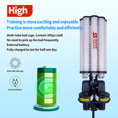 Multifunctionele SIBOASI B5 Badminton Shuttlecock Feeder Machine Smart Badminton schietmachine voor de training