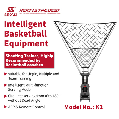 2025 SIBOASI K2 Multiple Angle Trainer Smart APP &amp; Remote Control Automatisch Basketbal Schieten Gooien Machine Professionele opleiding