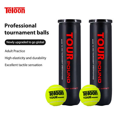 Groothandel Tennis 1 Can 4 Ballen Training Tennisballen Hoog elastisch Veerkrachtig Rubber Sport Racket Padel Ball