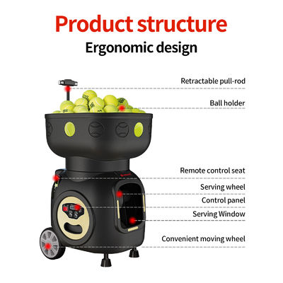 SIBOASI T5 APP Control Mini Shooting Tennis Machine Ball voor training