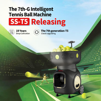 SIBOASI T5 APP Control Mini Shooting Tennis Machine Ball voor training