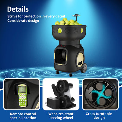 SIBOASI T5 APP Control Mini Shooting Tennis Machine Ball voor training