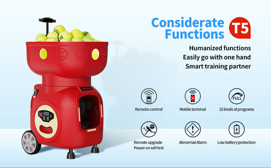 SIBOASI T5 APP Control Mini Shooting Tennis Machine Ball voor training