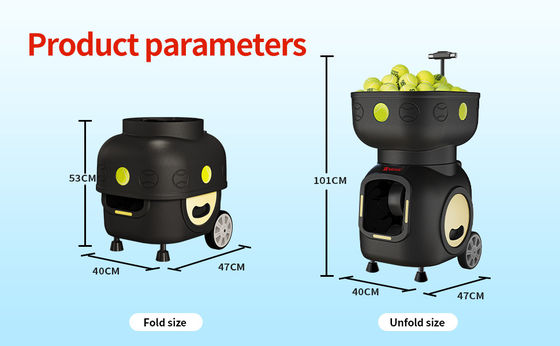 SIBOASI T5 APP Control Mini Shooting Tennis Machine Ball voor training