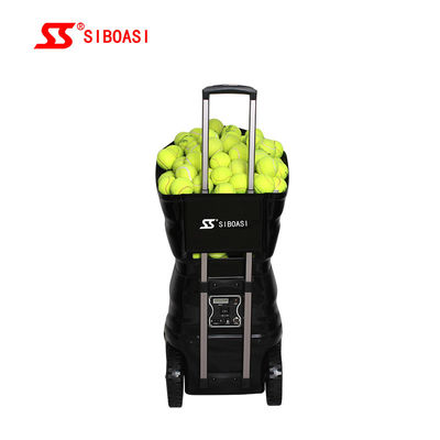 S4015 de Machine van de Tennisvoeder met LCD Verdeler van de het Scherm de Dubbele Bal
