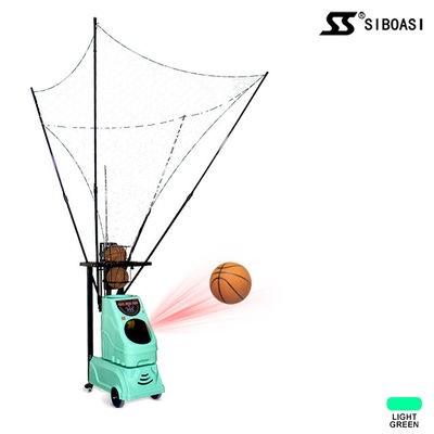 Lichtgroen Kleurenbasketbal dat de Machine van de Opleidingsbal met 1 - 3 Ballencapaciteit schiet voor Opleidingsinstituten