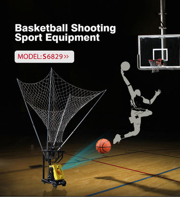 Geel Kleuren Automatisch Basketbal die Machine met Afstandsbediening voor Persoonlijke Opleiding schieten