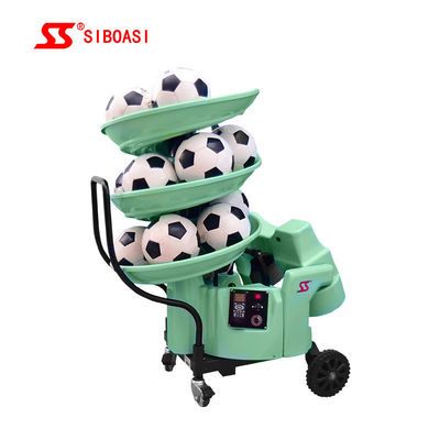 Het Voetbalbal van gelijkstroom 12V het Werpen Machine, de Voetbal die van de Lithiumbatterij Machine schieten