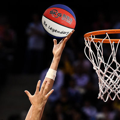 OEM Holografische Weerspiegelende Pu Leergrootte 7 Basketbalbal