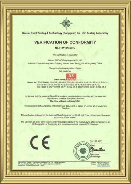 China Dongguan Skyegle Intelligent Technology Co.,Ltd. certificaten